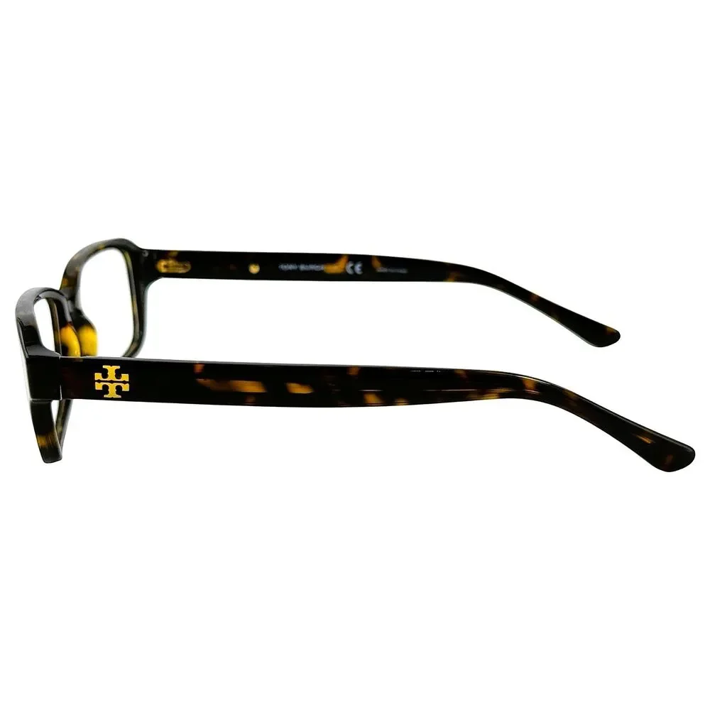 Tory Burch TY2070 Womens Plastic Eyeglass Frame 1378 Dark Tortoise 50-16
